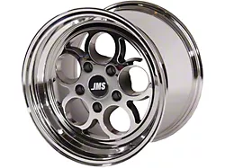JMS Savage Series White Chrome Wheel; Rear Only; 15x10 (08-23 RWD Challenger, Excluding SRT Demon, SRT Hellcat & SRT Jailbreak)