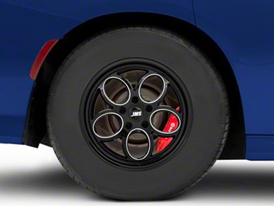 JMS Savage Series Black Clear with Diamond Cut Wheel; Rear Only; 15x10; 29mm Offset (11-23 RWD Charger, Excluding SRT Hellcat)
