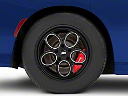 JMS Savage Series Black Clear with Diamond Cut Wheel; Rear Only; 17x10; 20mm Offset (11-23 RWD Charger)