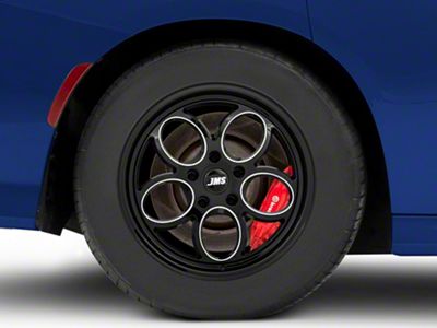 JMS Savage Series Black Clear with Diamond Cut Wheel; Rear Only; 17x10; 20mm Offset (11-23 RWD Charger)