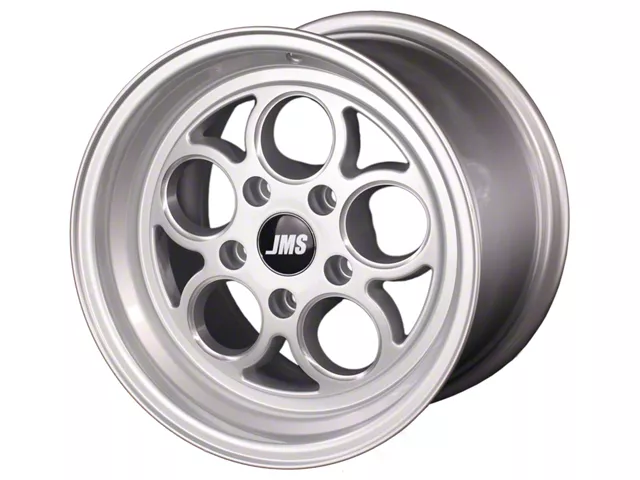 JMS Savage Series Silver Clear with Diamond Cut Wheel; Front Only; 17x4.5 (11-23 RWD Charger, Excluding SRT Hellcat)