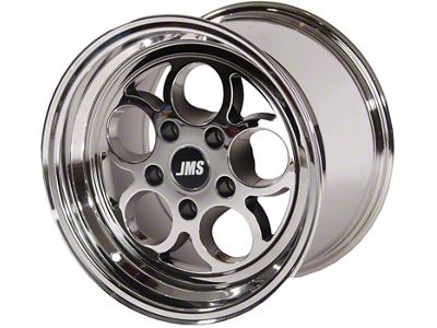 JMS Savage Series White Chrome Wheel; Rear Only; 15x10 (11-23 RWD Charger, Excluding SRT Hellcat)