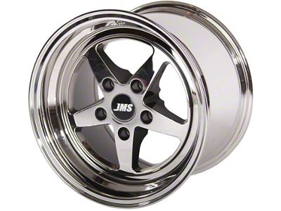JMS Avenger Series Gloss Silver Wheel; Rear Only; 17x10; 51.50mm Offset (05-13 Corvette C6)