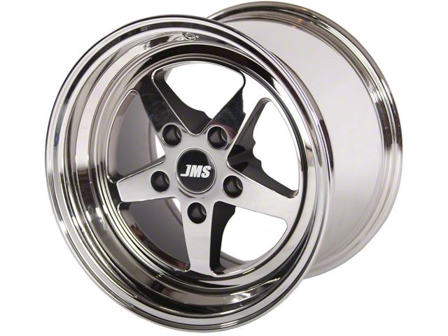 JMS Avenger Series Gloss Silver Wheel; Rear Only; 17x10 (05-13 Corvette C6)