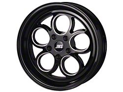 JMS Savage Series Gloss Black Machined Wheel; Rear Only; 17x10; 51.50mm Offset (05-13 Corvette C6)