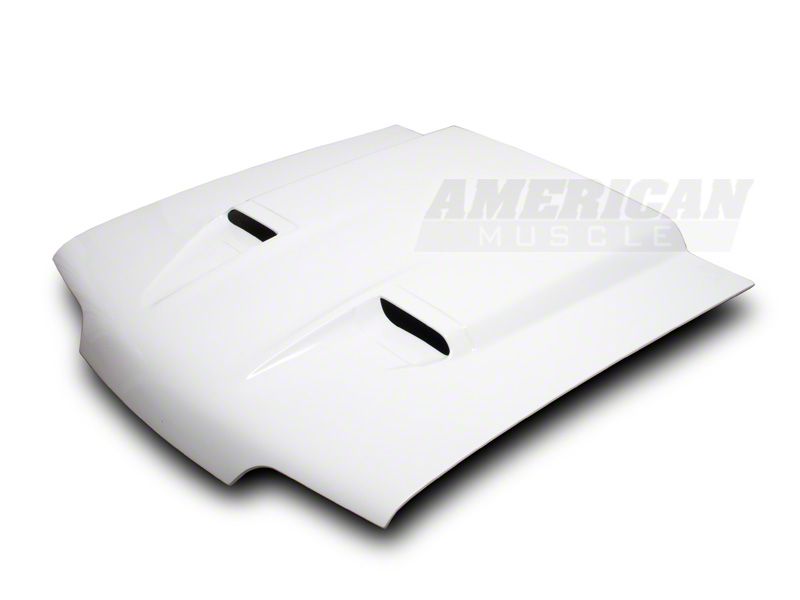 Mustang Mach 1 Style Hood; Unpainted (87-93 Mustang) - Free