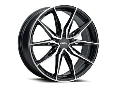 Kalon Cypher Gloss Black with Machined Face Wheel; 17x8; 35mm Offset (10-15 Camaro LS, LT)