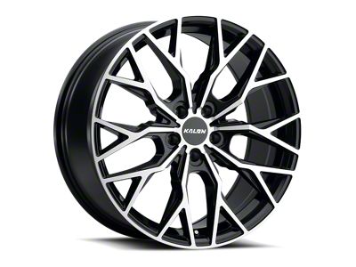 Kalon Inferno Gloss Black with Machined Face Wheel; 17x7.5; 40mm Offset (16-24 Camaro LS, LT)