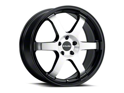 Kalon Suzuka Gloss Black with Machined Face Wheel; 17x7.5; 35mm Offset (16-24 Camaro LS, LT)