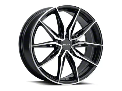 Kalon Cypher Gloss Black with Machined Face Wheel; 17x8; 35mm Offset (17-23 AWD Challenger)
