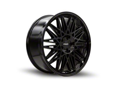 Kalon Kolossus Gloss Black Wheel; 22x9.5; 18mm Offset (20-25 Corvette C8 Stingray)