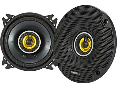 Kicker CS-Series 4-Inch Coaxial Speakers (Universal; Some Adaptation May Be Required)