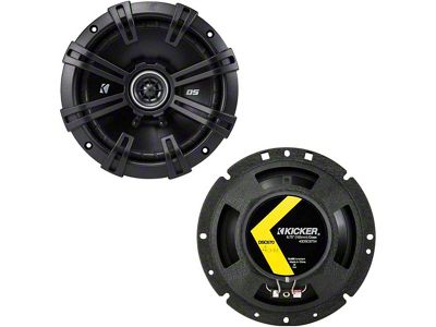 Kicker DS-Series 6.75-Inch Coaxial Speakers (Universal; Some Adaptation May Be Required)