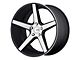 KMC District Satin Black Machined Wheel; 18x8 (05-09 Mustang GT, V6)