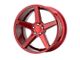 KMC District Candy Red Wheel; 20x9 (06-10 RWD Charger)
