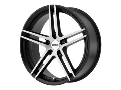 KMC Monophonic Satin Black Brushed Wheel; 20x9 (06-10 RWD Charger)