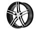 KMC Monophonic Satin Black Brushed Wheel; 20x9 (06-10 RWD Charger)