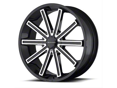 KMC Nerve Gloss Black Machined Wheel; 20x8.5 (06-10 RWD Charger)