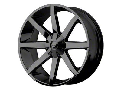 KMC Slide Gloss Black Wheel; 20x8.5 (06-10 RWD Charger)