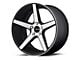 KMC District Satin Black Machined Wheel; 19x8.5 (2024 Mustang)