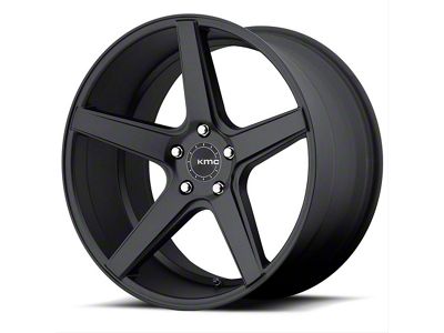 KMC District Satin Black Wheel; 20x8.5; 28mm Offset (16-24 Camaro)