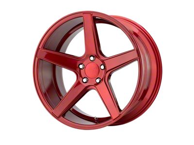 KMC District Candy Red Wheel; 20x9 (08-23 RWD Challenger, Excluding Widebody)