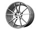 KMC Flux Brushed Silver Wheel; 20x8.5 (08-23 RWD Challenger, Excluding Widebody)