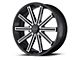 KMC Nerve Gloss Black Machined Wheel; 20x8.5 (08-23 RWD Challenger, Excluding Widebody)