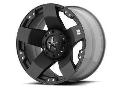 KMC Rockstar Car Matte Black Wheel; 18x8; 42mm Offset (17-23 AWD Challenger)