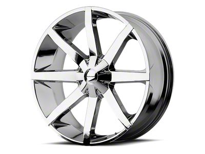 KMC Slide Chrome Wheel; 20x8.5; 10mm Offset (08-23 RWD Challenger, Excluding Widebody)