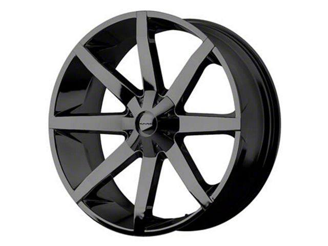 KMC Slide Gloss Black Wheel; 20x8.5 (08-23 RWD Challenger, Excluding Widebody)