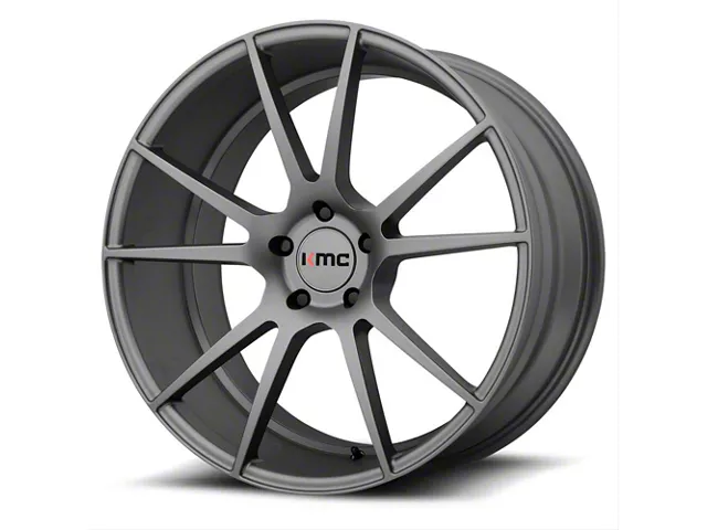 KMC Flux Charcoal Wheel; 20x8.5 (11-23 RWD Charger, Excluding Widebody)