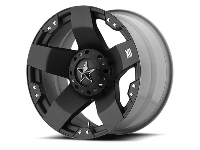 KMC Rockstar Car Matte Black Wheel; 18x8 (11-23 AWD Charger)