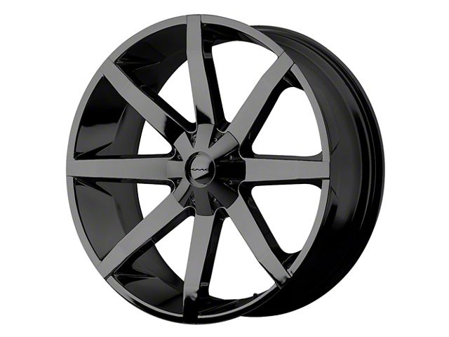 KMC Slide Gloss Black Wheel; 20x8.5 (11-23 RWD Charger, Excluding Widebody)