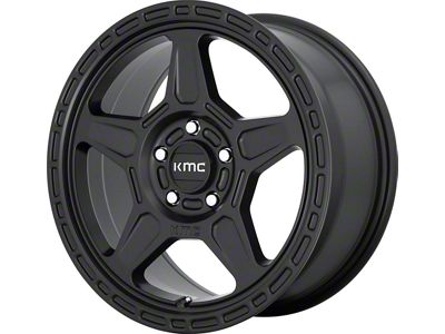 KMC Alpine Satin Black Wheel; 18x8; 38mm Offset (21-25 Mustang Mach-E, Excluding GT)