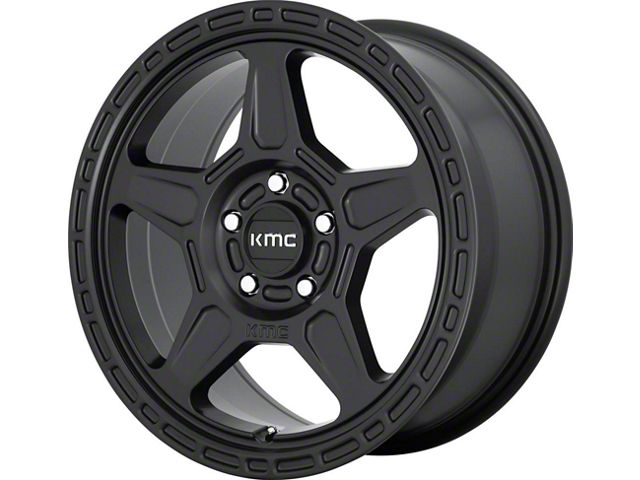 KMC Alpine Satin Black Wheel; 18x8 (21-24 Mustang Mach-E, Excluding GT)