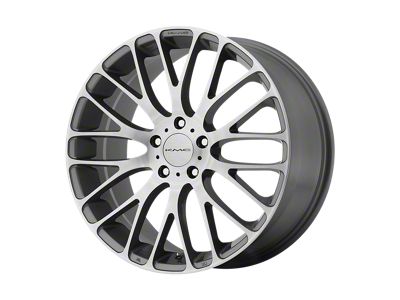 KMC Maze Pearl Gray with Brushed Face Wheel; 20x8.5 (21-24 Mustang Mach-E)