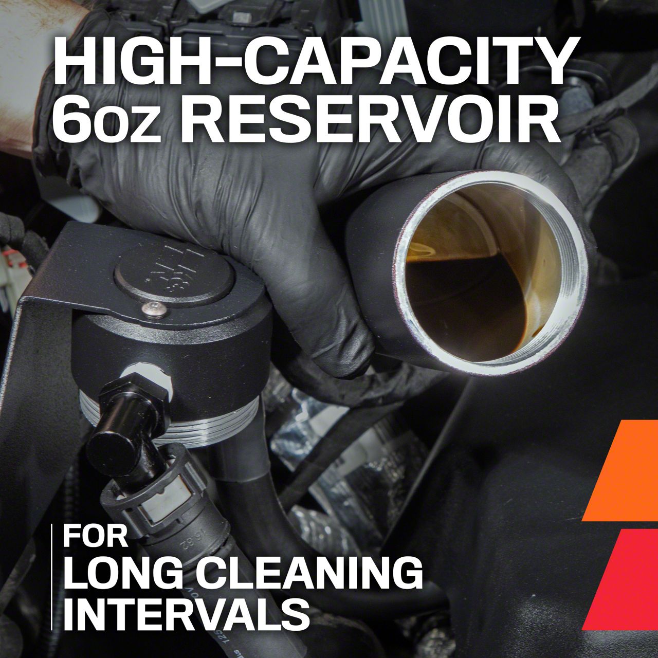 K&N Mustang Oil Catch Can 81-0802 (18-23 Mustang GT) - Free Shipping