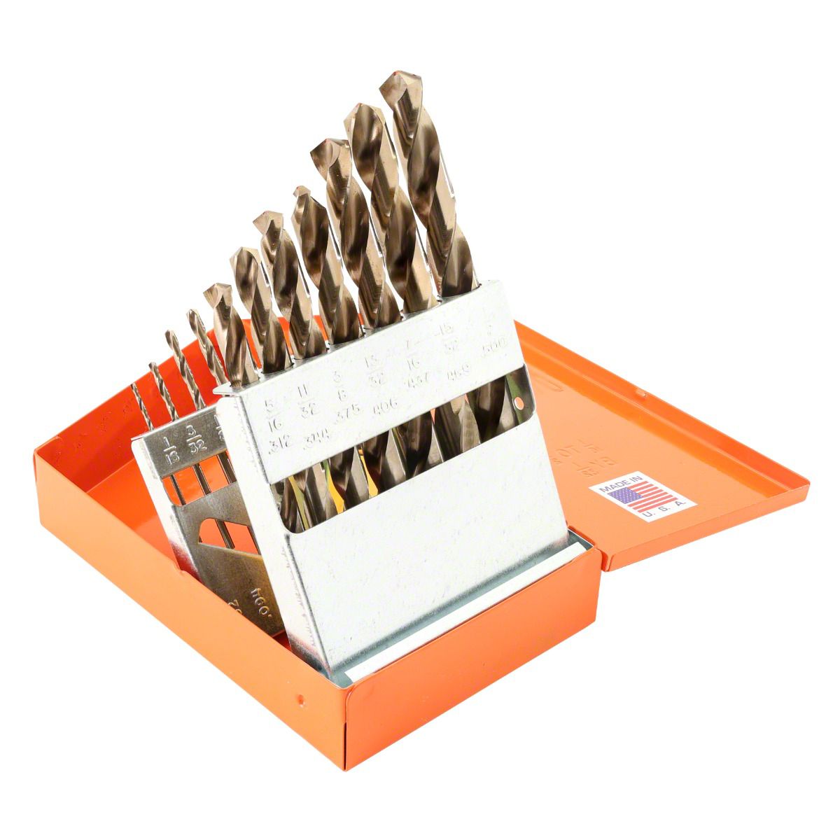KnKut Universal AM HD Hex Shank M35 Cobalt Jobber Length Drill Bit Set ...