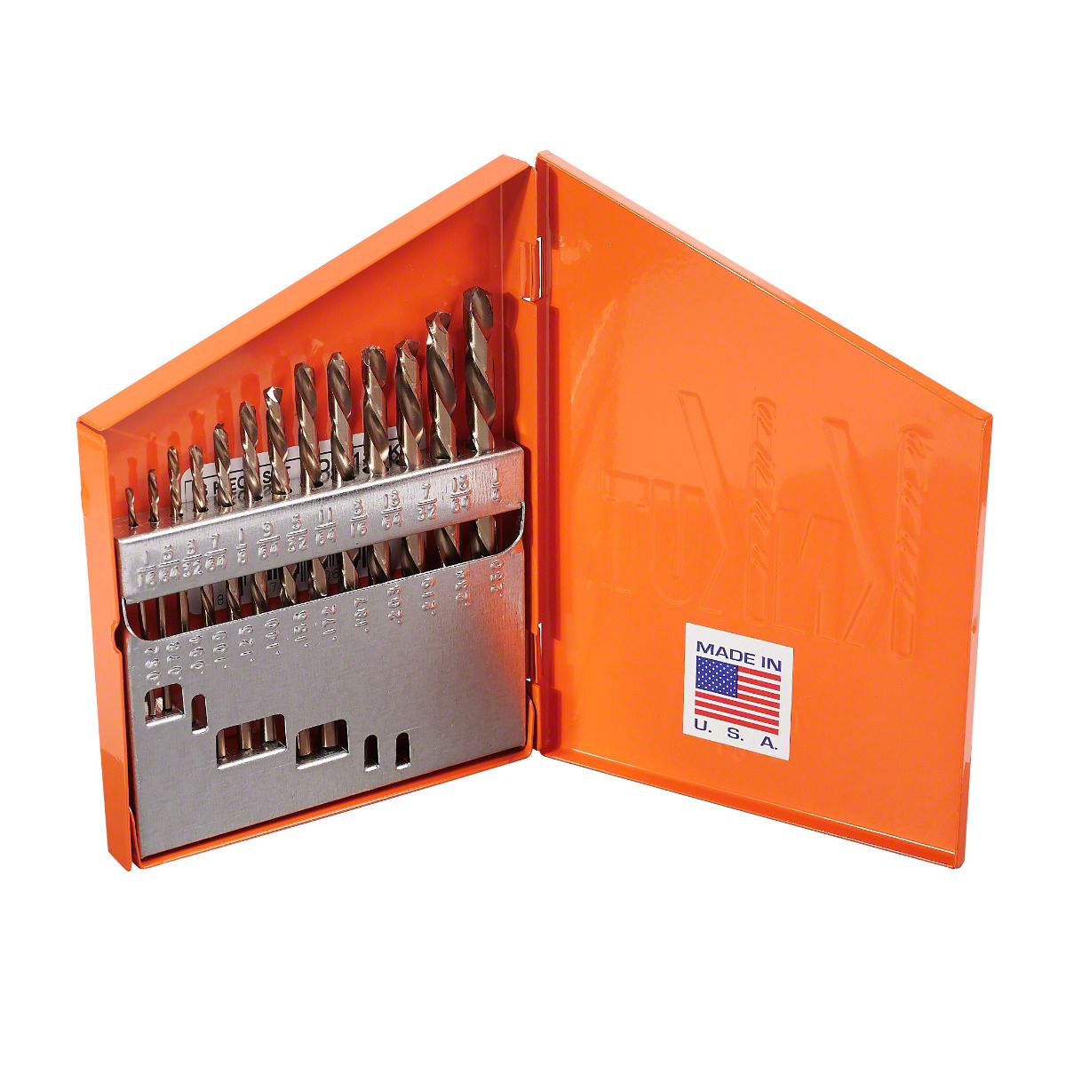 KnKut Universal AM Left Hand Jobber Length Drill Bit Set; 13-Piece ...