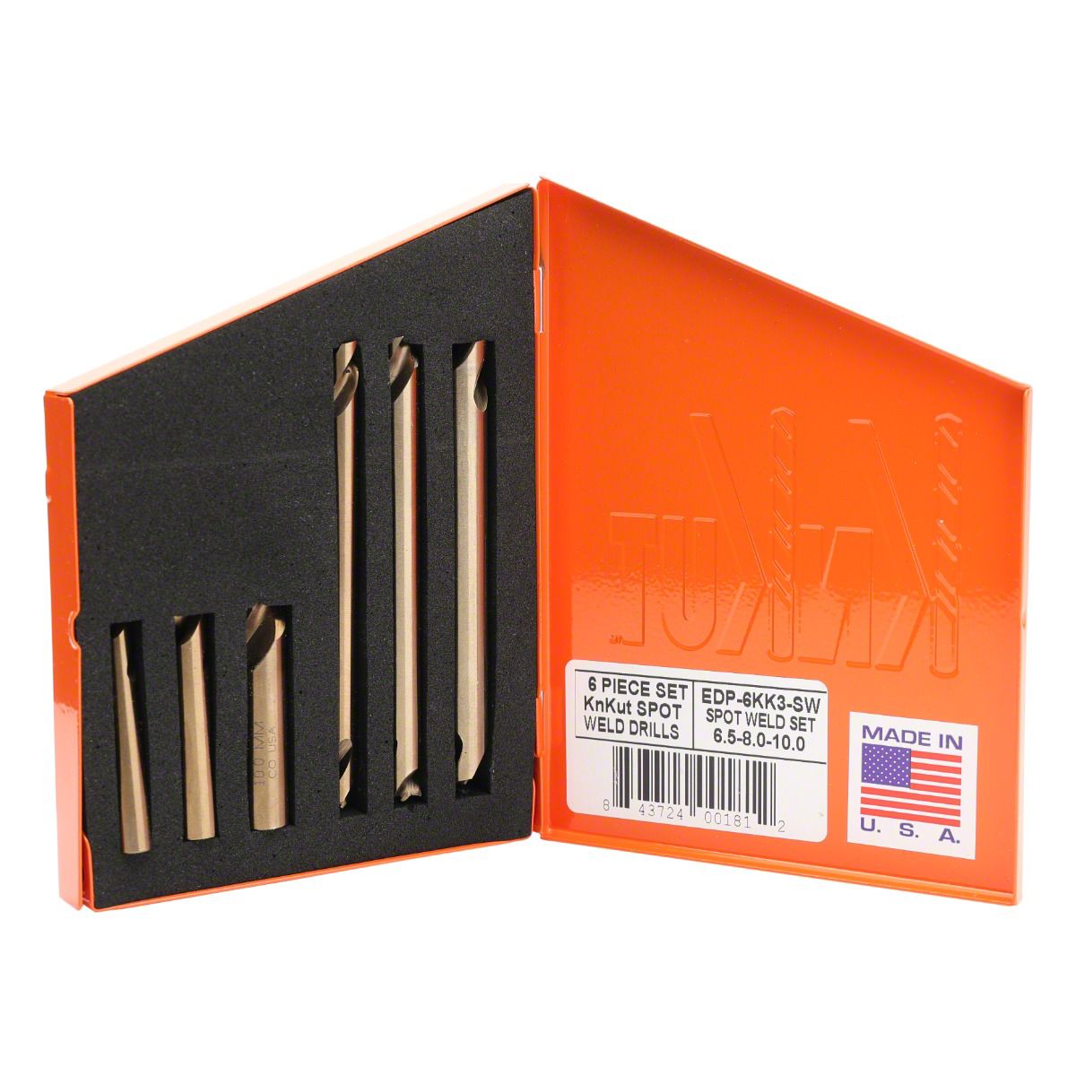 KnKut Universal AM Spot-Weld Drill Bit Set; 6-Piece 6KK3-SW - Free Shipping