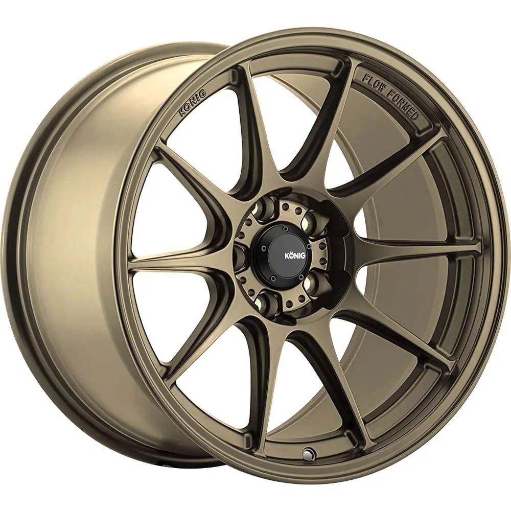 Konig Mach-E Dekagram Gloss Bronze Wheel; 18x8.5; 43mm