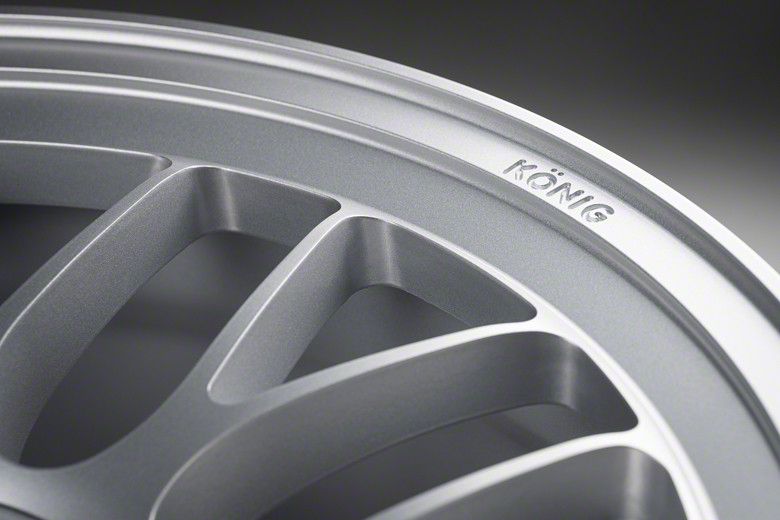 Konig Mustang MRK1XR Satin Silver Wheel; 21x9.5; 35mm Offset