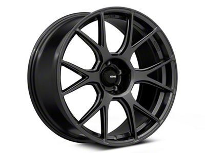 Konig Ampliform Dark Metallic Graphite Wheel; Rear Only; 18x10 (06-10 V6 RWD Charger)