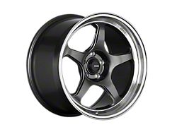 Konig Hyperspec Anthracite Metallic with Mirror Machined Lip Wheel; 18x9.5; 25mm Offset (10-14 Mustang)