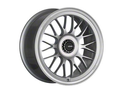 Konig MRK1XR Satin Silver Wheel; Rear Only; 21x10.5; 40mm Offset (15-23 Mustang GT, EcoBoost, V6)