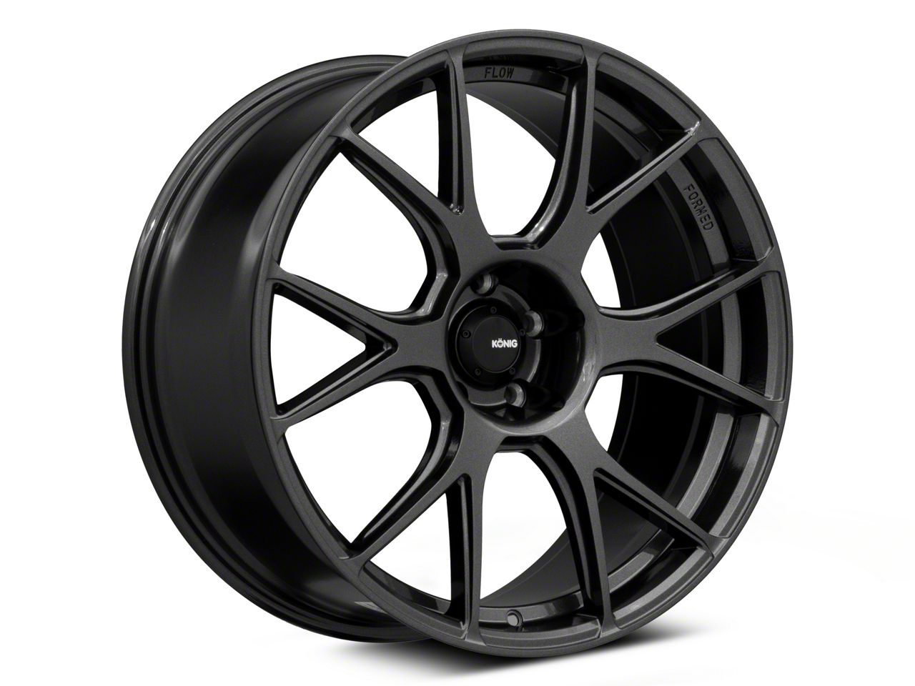 Konig Charger Ampliform Dark Metallic Graphite Wheel; 18x9; 15mm