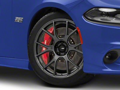 Konig Ampliform Dark Metallic Graphite Wheel; 20x9.5; 18mm Offset (11-23 RWD Charger, Excluding Widebody)