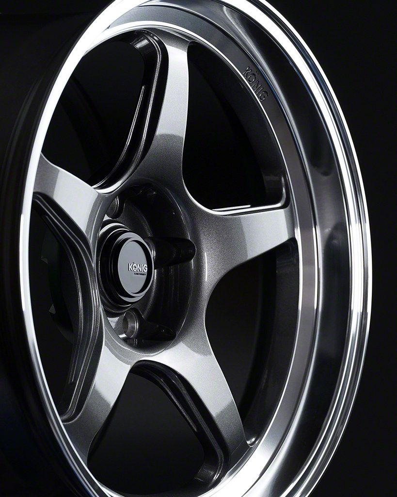 Konig Corvette Hyperspec Anthracite Metallic with Mirror Machined
