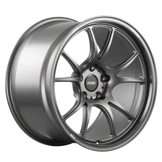Konig Corvette F3S Satin Charcoal Wheel; Rear Only; 19x12.5; 56mm